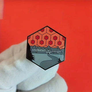 The Shining Overlook Hotel with Carpet Pattern Hexagonal Pin