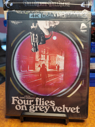 Four Flies on Grey Velvet [Limited Edition 4K/UHD + Blu-ray + CD w/ Slipcover SEALED] *PRE-OWNED*