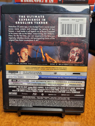 The Evil Dead [4K/UHD + Blu-ray w/ Slipcover] *PRE-OWNED*