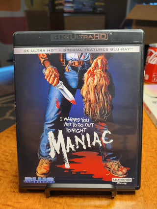 Maniac - 4K/UHD w/ Slipcover (Blue Underground) *PRE-OWNED*