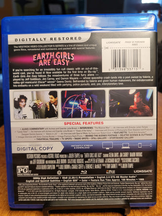 Earth Girls Are Easy - Blu-ray w/ Slipcover (Vestron Video) *PRE-OWNED*