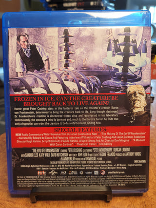 The Evil of Frankenstein [Blu-ray w/ Slipcover] *PRE-OWNED*