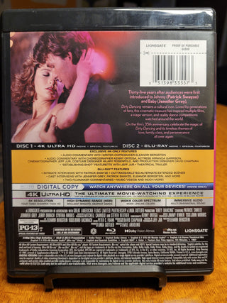 Dirty Dancing - 4K/UHD + Blu-ray w/ Slipcover (Lionsgate) *PRE-OWNED*