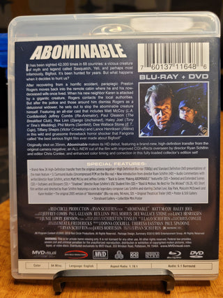 Abominable [Blu-ray w/ Slipcover] *PRE-OWNED*