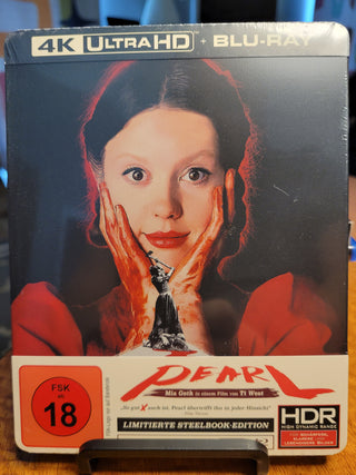 Pearl [4K/UHD + Blu-ray Steelbook REGION FREE German Import SEALED] *PRE-OWNED*