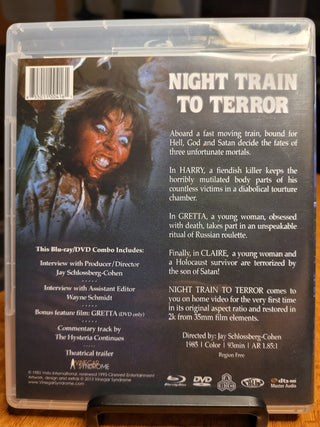 Night Train to Terror [Blu-ray + DVD w/ Limited Edition Slipcover] *PRE-OWNED*