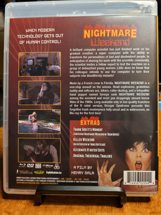 Nightmare Weekend [Blu-ray + DVD w/ Limited Edition Slipcover] *PRE-OWNED*