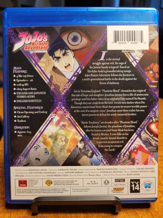 JoJo's Bizarre Adventure: Set 1 - Phantom Blood & Battle Tendency Arcs [Blu-ray Box Set] *PRE-OWNED*