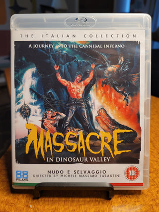 Massacre in Dinosaur Valley [Blu-ray REGION FREE UK Import] *PRE-OWNED*