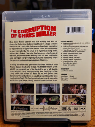 The Corruption of Chris Miller [Blu-ray + DVD w/ Limited Edition Slipcover] *PRE-OWNED*