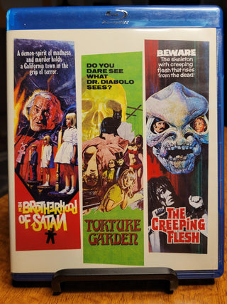 The Brotherhood of Satan / Torture Garden / The Creeping Flesh [Blu-ray Triple Feature] *PRE-OWNED*