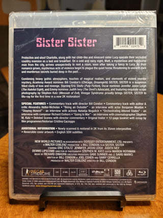 Sister, Sister [Blu-ray w/ Limited Edition Slipcover SEALED] *PRE-OWNED*