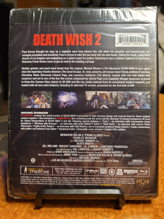 Death Wish II [4K/UHD + Blu-ray w/ Limited Edition Slipcover SEALED] *PRE-OWNED*