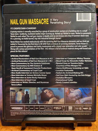 The Nail Gun Massacre [4K/UHD + Blu-ray w/ Slipcover] *PRE-OWNED*