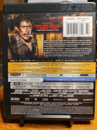 Evil Dead 2 [4K/UHD + Blu-ray w/ Slipcover] *PRE-OWNED*