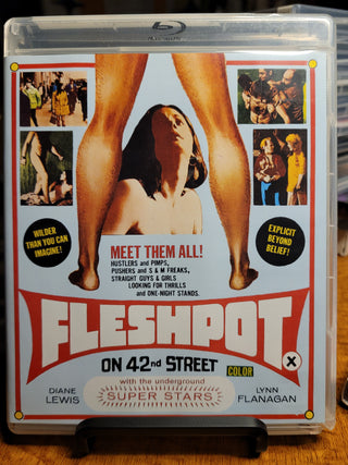 Fleshpot on 42nd Street [Blu-ray + DVD w/ Limited Edition Slipcover DAMAGED CASE] *PRE-OWNED*